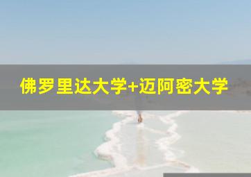 佛罗里达大学 迈阿密大学